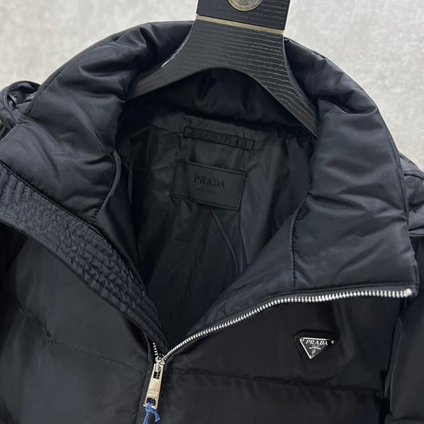 Attention ★ Prada Re Nylon Long Down Jacket Replica puf46294