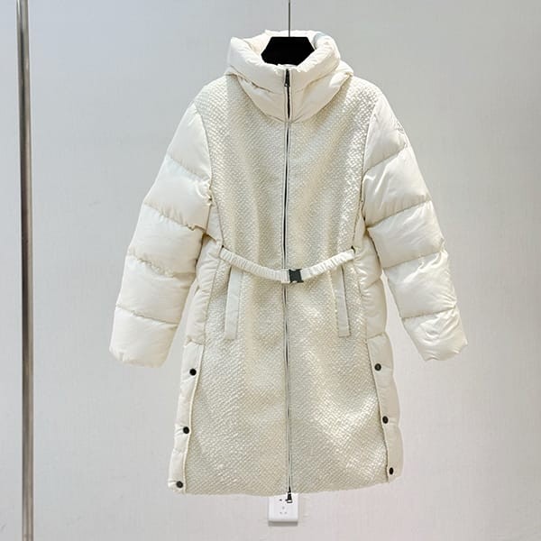 The perfect gift Moncler replica Caille belted high neck long down coat 31C0001559713