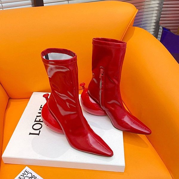 Rare Loewe leather balloon decorated high heels lom09618