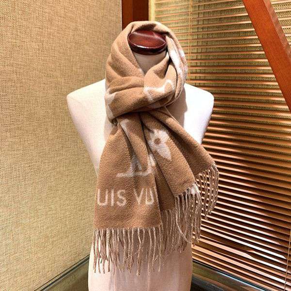 Extremely rare! Louis Vuitton cashmere scarf, stylish? vuo52916 Extremely rare! Louis Vuitton cashmere scarf, stylish? vuo52916