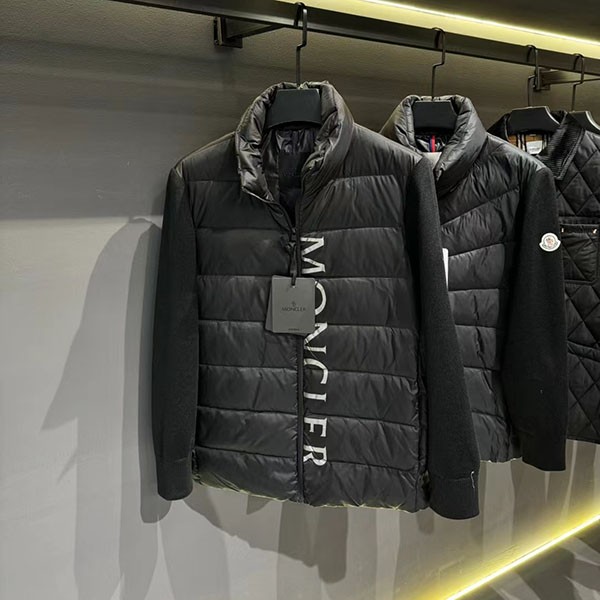 Moncler Down x Cotton Replica Cardigan Logo Zipper Hoodie mol84033