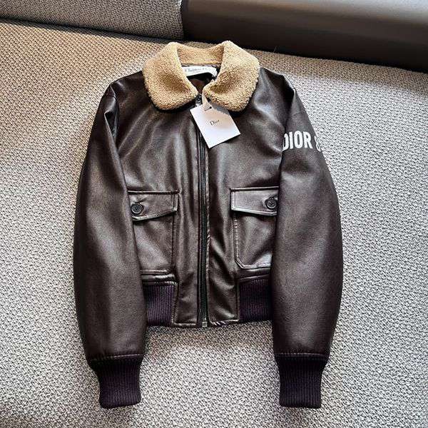 Stylish? Dior fur collar leather jacket copy dee95596 Stylish? Dior fur collar leather jacket copy dee95596