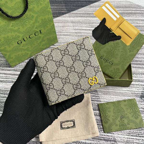 [New 23AW] Gucci GG Supreme Bi-fold Wallet Replica Grade N gua26412