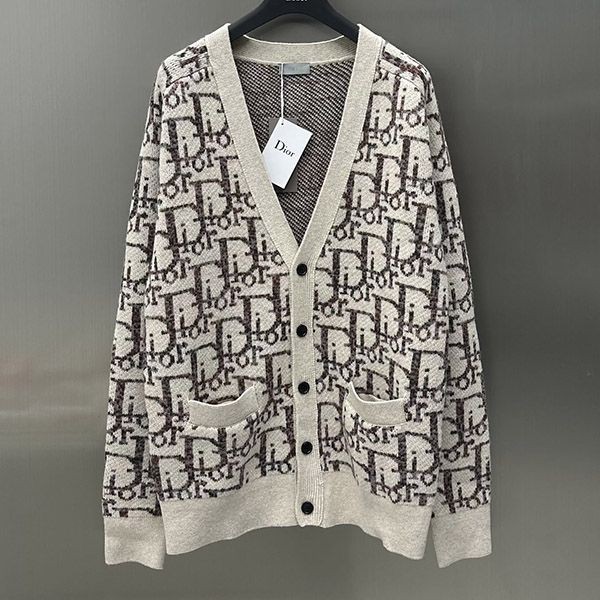 Dior Oblique Fake Wool Cardigan deq22006