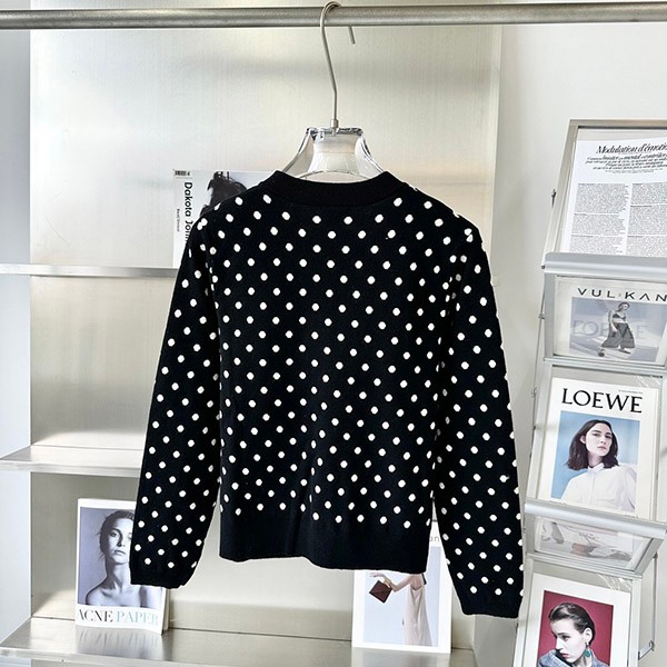 Miu Miu Replica Polka Dot Viscose Cardigan myb71331