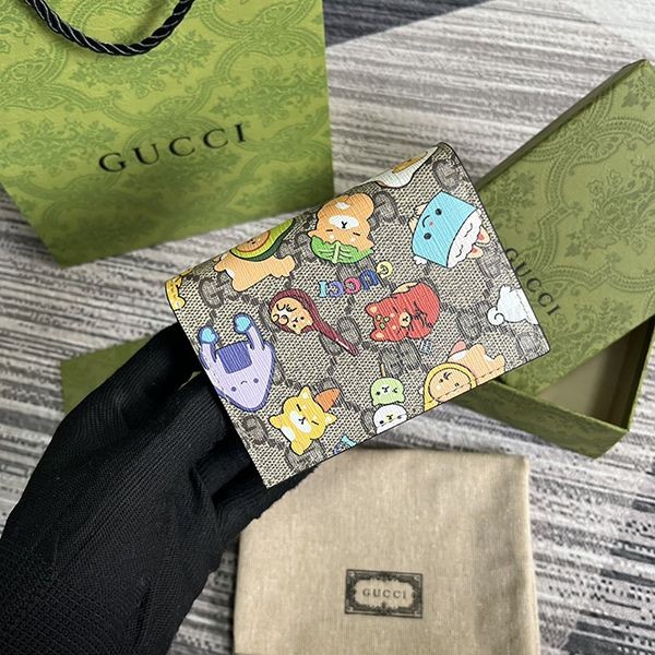 Extremely rare! Gucci Pikarar bi-fold wallet, grade N guv07611