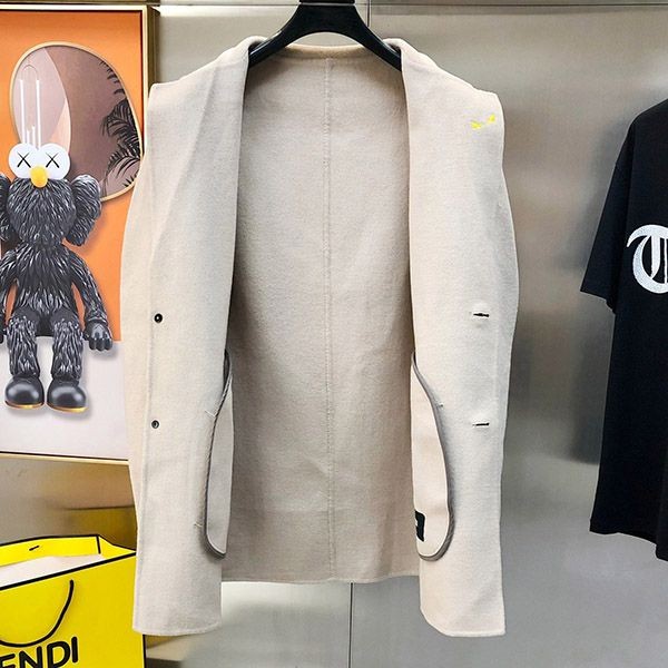 New design Fendi fur pocket overcoat fek15556