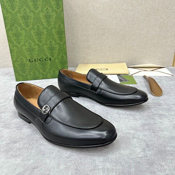 Gucci GG Detail Nappa Loafers Replica guz12408 Gucci GG Detail Nappa Loafers Replica guz12408