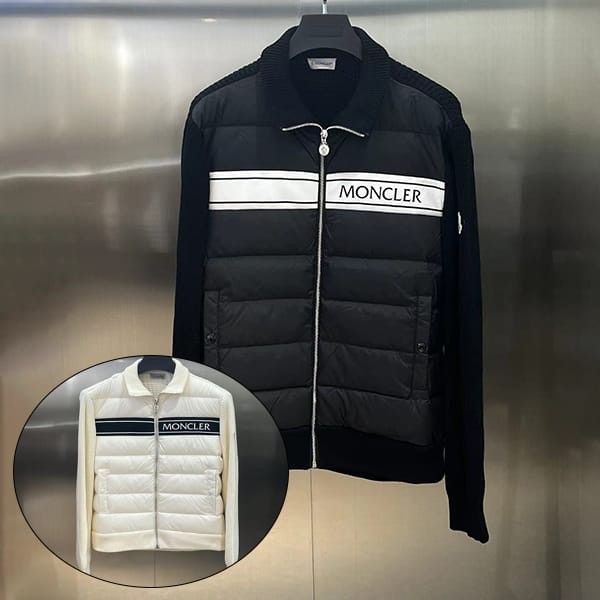 Cute Moncler Sleeve Logo Transfer Cardigan Replica 2 Colors H20919B00005 M1131769