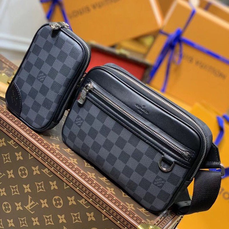 Hard to find Louis Vuitton shoulder bag replica Scott Messenger Damier Graphite N50018 Hard to find Louis Vuitton shoulder bag replica Scott Messenger Damier Graphite N50018