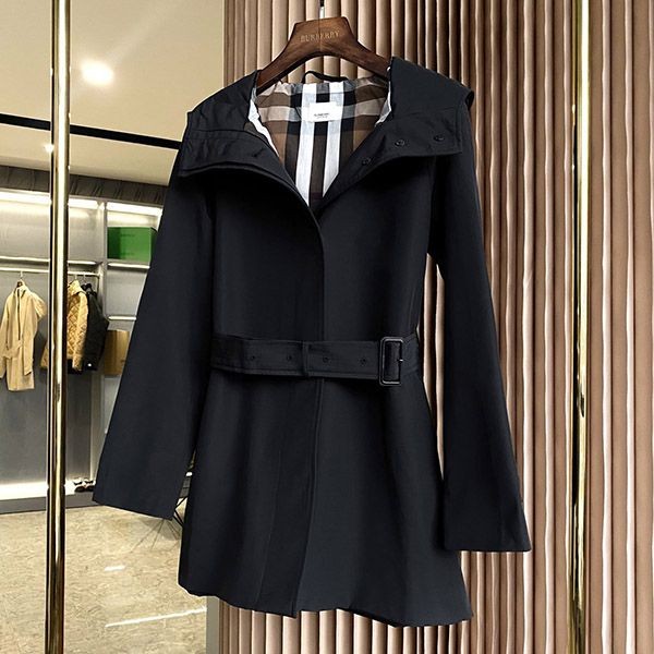Hard to find Burberry belted high neck raincoat replica Bad33923