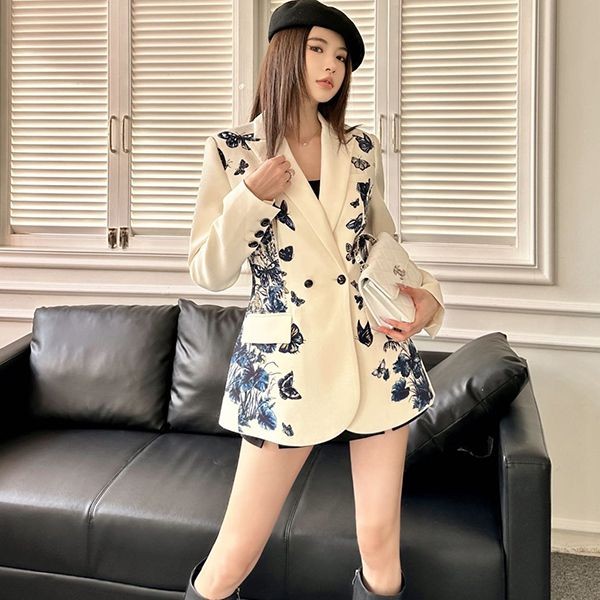 Elegant butterfly pattern? Dior suit jacket copy deo68449 Elegant butterfly pattern? Dior suit jacket copy deo68449