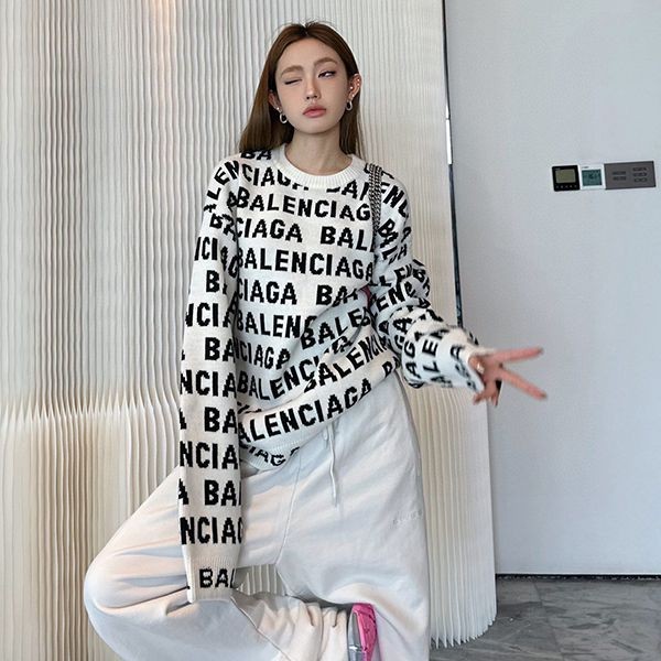 No.1 attention Balenciaga crew neck wool knit copy bau05983