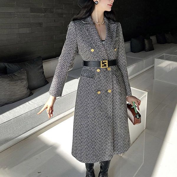Recommended Fendi Printed Wool/Silk Coat Fed51149