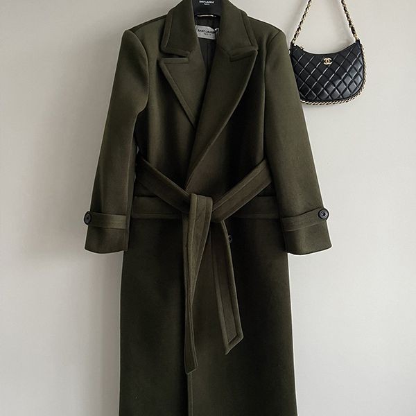 Extremely hard to find? Replica Yves Saint Laurent belted long coat Sah52731 Extremely hard to find? Replica Yves Saint Laurent belted long coat Sah52731