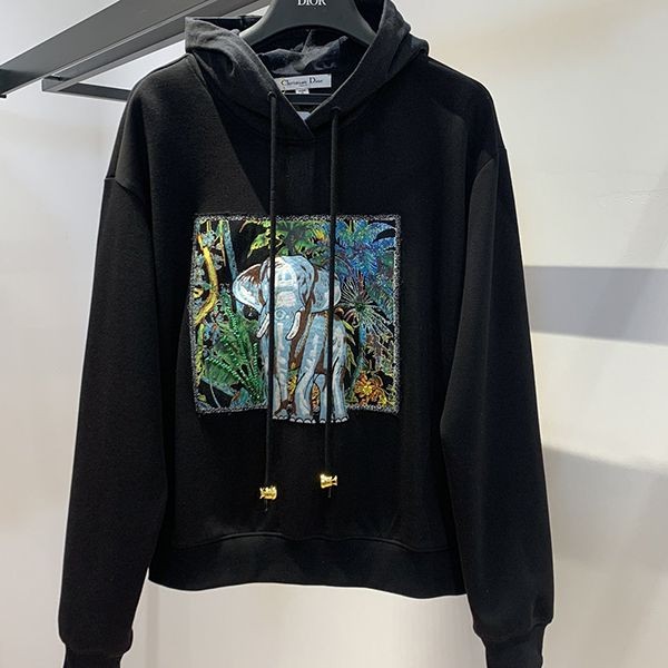 Popular all over the world? Dior elephant embroidered hoodie replica der88685 Popular all over the world? Dior elephant embroidered hoodie replica der88685