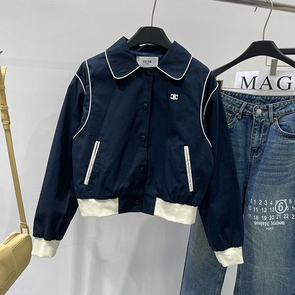 Comfortable Celine Navy Blue Jacket Replica Ces03198