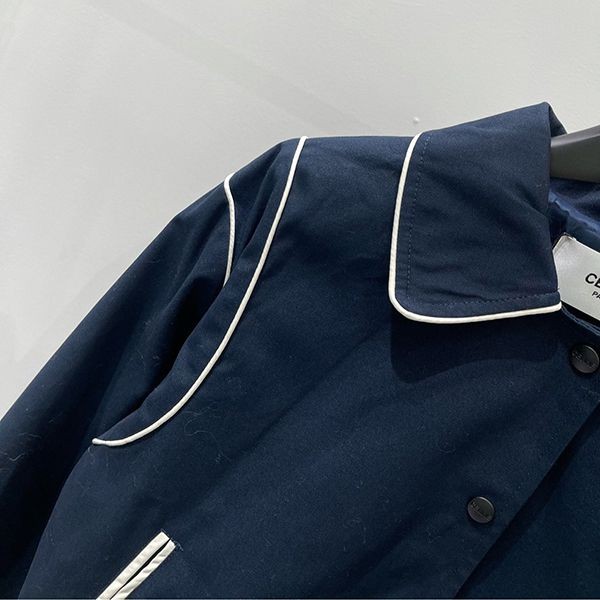 Comfortable Celine Navy Blue Jacket Replica Ces03198