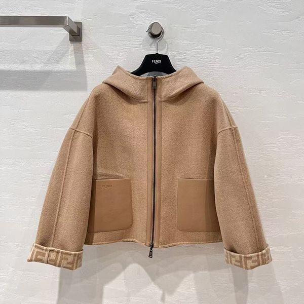 [Fendi] Jacket, N-grade wool, cropped, reversible, FF logo, FJ6993A