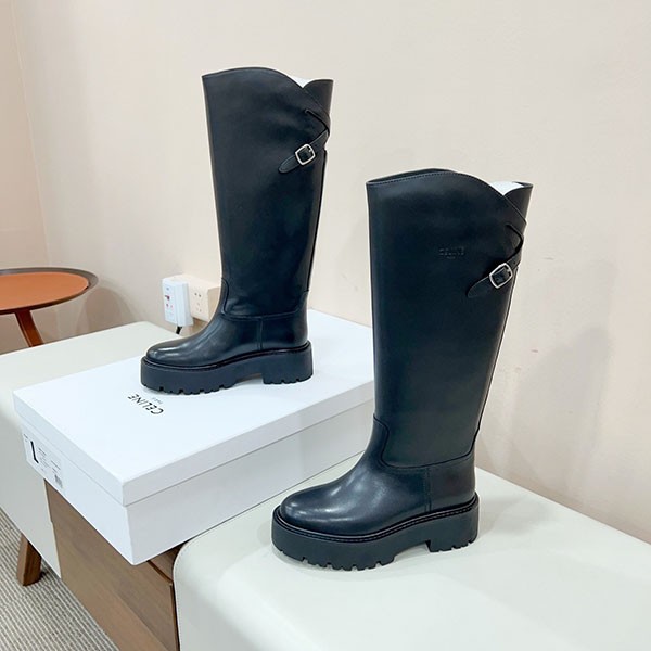 Replica Celine Buckled High Boots (Calfskin) Cez55808