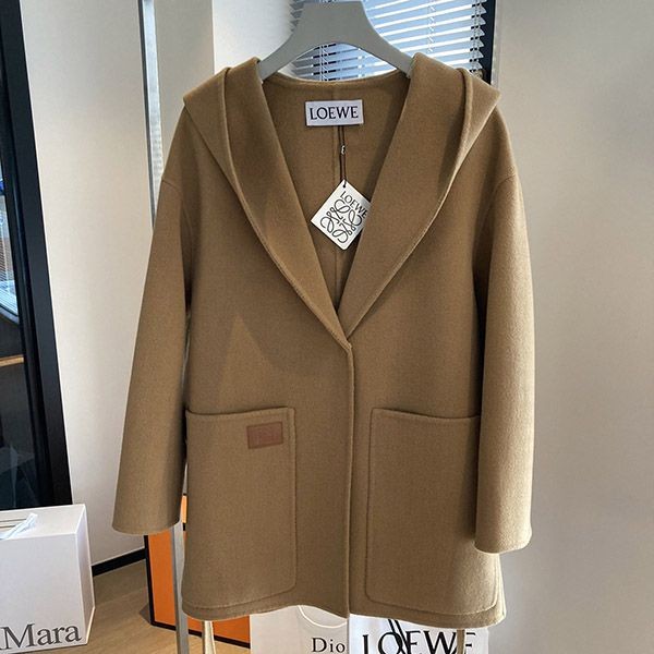 Extremely rare! Loewe stylish wool cashmere coat replica lou10411 Extremely rare! Loewe stylish wool cashmere coat replica lou10411