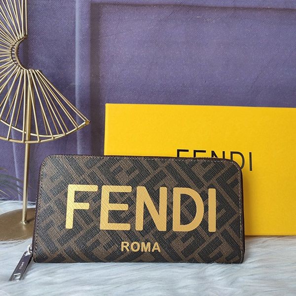 Fendi Continental Wallet Replica Brown Fabric 7M0342AJJ8F1HRH Fendi Continental Wallet Replica Brown Fabric 7M0342AJJ8F1HRH