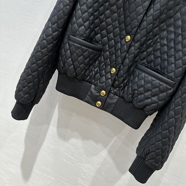 High quality??Louis Vuitton Diamond Check Embroidery Leather Jacket Replica vud91861