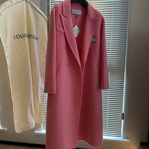 [Very versatile] Loewe wool and cashmere coat replica loo98073
