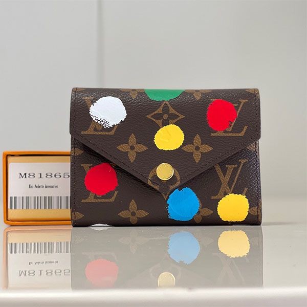 Rare LV x Yayoi Kusama Portefeuille Victorine Wallet Replica M81865 Rare LV x Yayoi Kusama Portefeuille Victorine Wallet Replica M81865