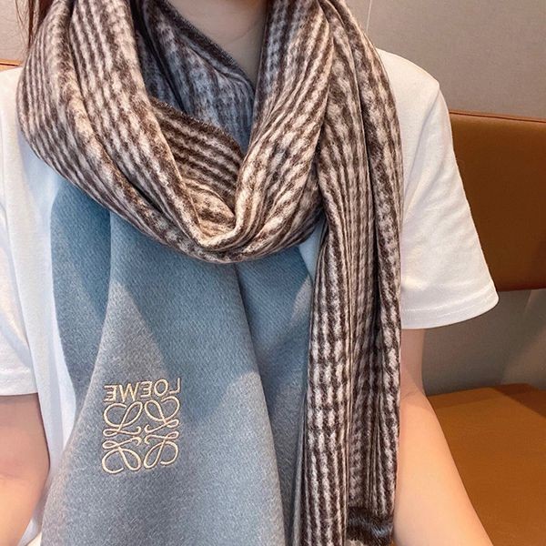 Limited edition rare Loewe bicolor cashmere scarf replica los68328