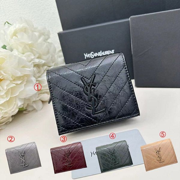 Luxury brand Yves Saint Laurent wallet replica with coin purse Sae27978