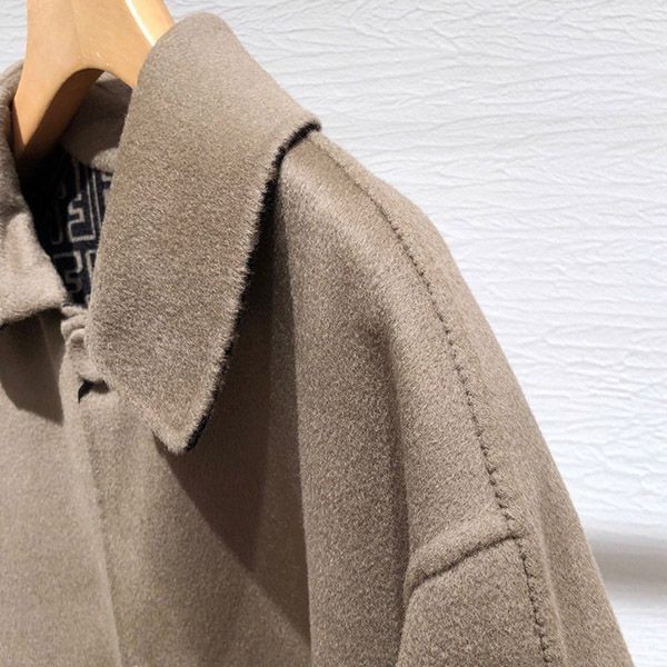 Free shipping Fendi printed wool/silk coat replica fec79174