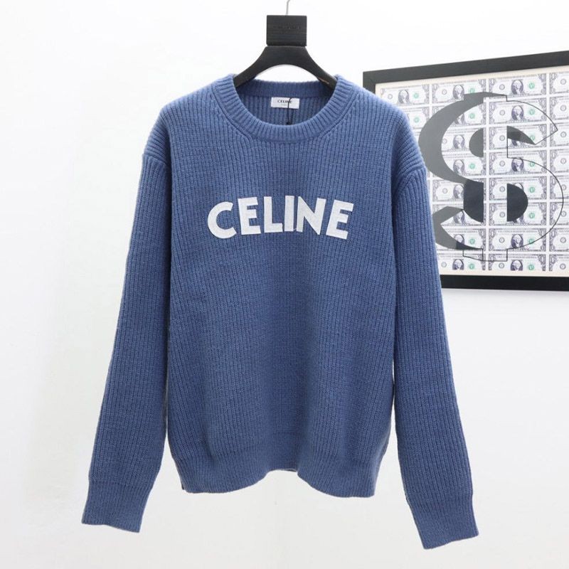 Very popular! New color ☆ Celine embroidered oversized sweater copy Cea97596