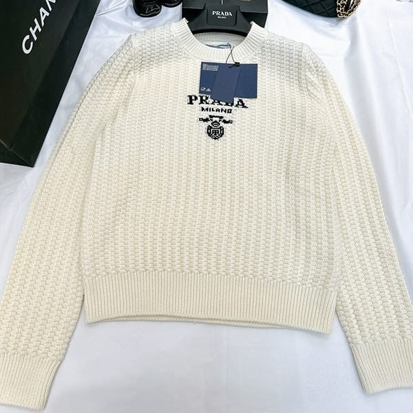 Attention ★ Prada wool x cashmere crew neck sweater copy 2 colors pup44729