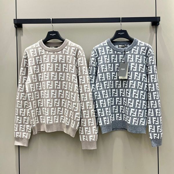 High quality???Fendi FF logo crew neck sweater fake fel84964 High quality???Fendi FF logo crew neck sweater fake fel84964
