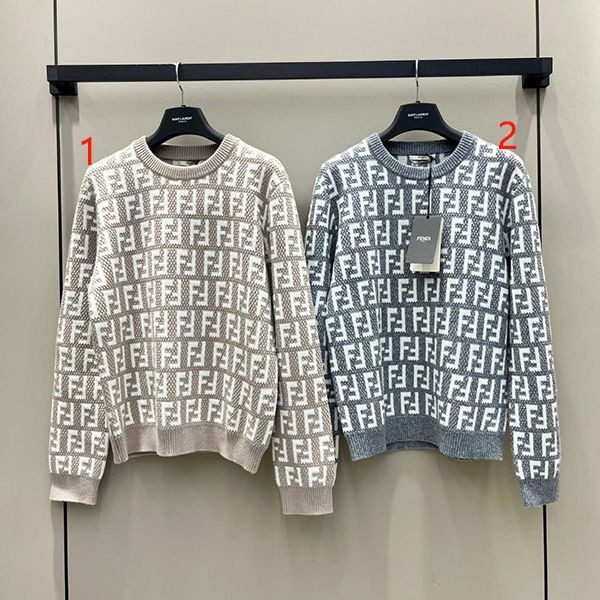 High quality???Fendi FF logo crew neck sweater fake fel84964