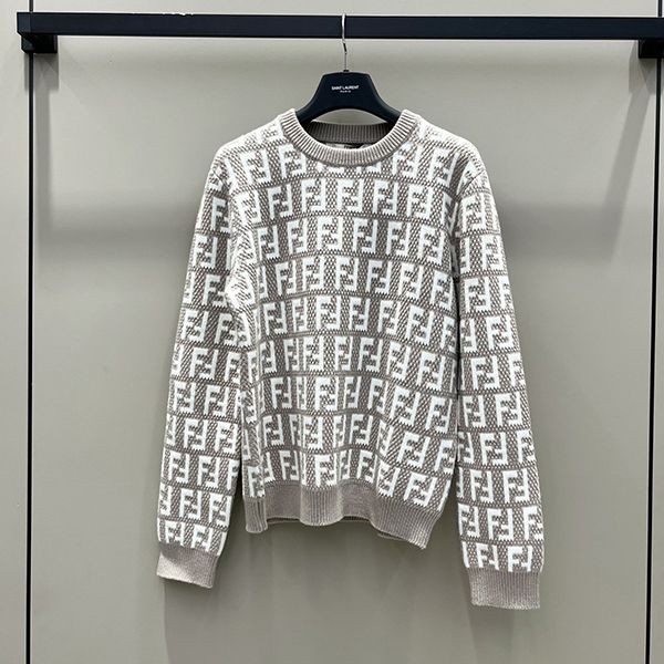 High quality???Fendi FF logo crew neck sweater fake fel84964