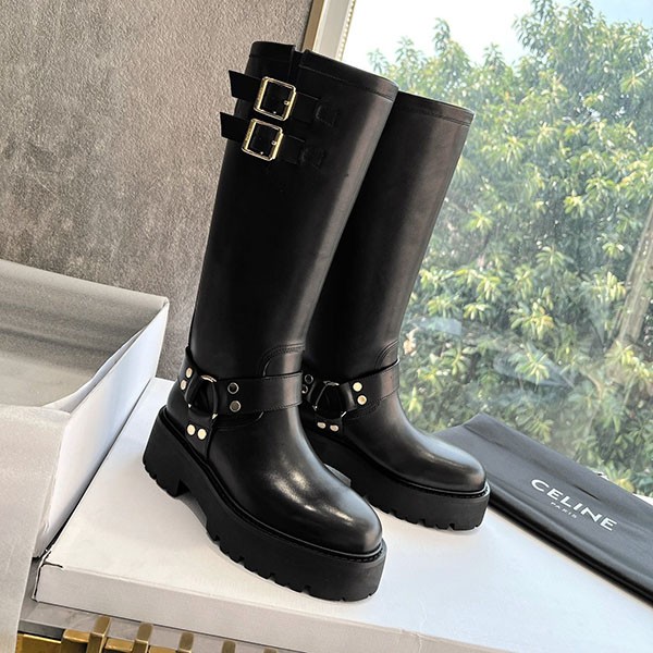 Celine Biker High Boots Replica Ceg21086