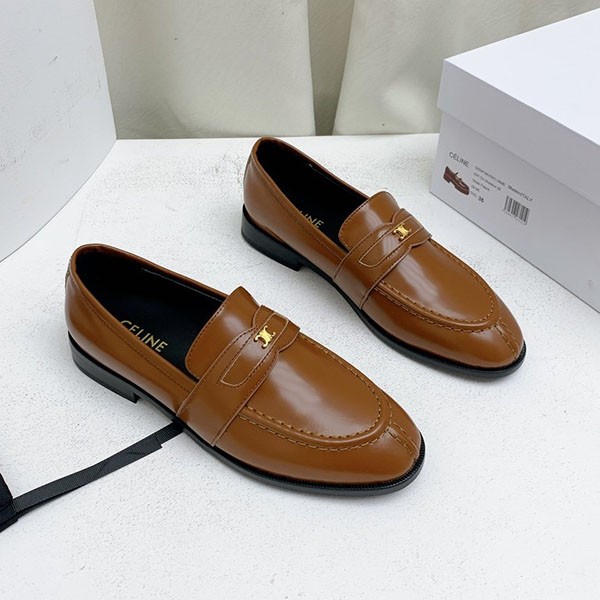 Celine Malake Triomphe Loafers Replica Polished Bull Cem27324 Celine Malake Triomphe Loafers Replica Polished Bull Cem27324