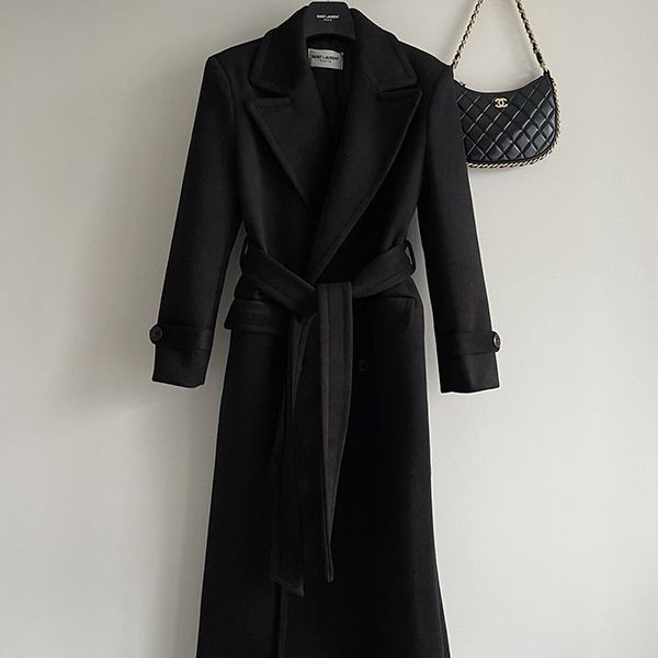 New color release ☆ Yves Saint Laurent belted long coat replica Sad85136 New color release ☆ Yves Saint Laurent belted long coat replica Sad85136