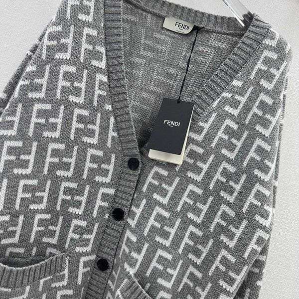 Popular classic Fendi FF logo knit cardigan fake fee86124