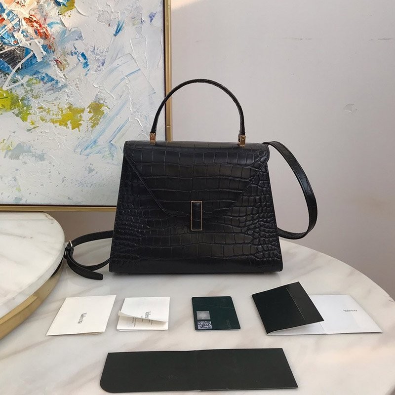 21-22AW Valextra Iside Crocodile Handbag Vuu99556