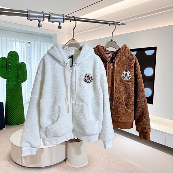 Moncler Replica Teddy Hooded Cardigan mof08203