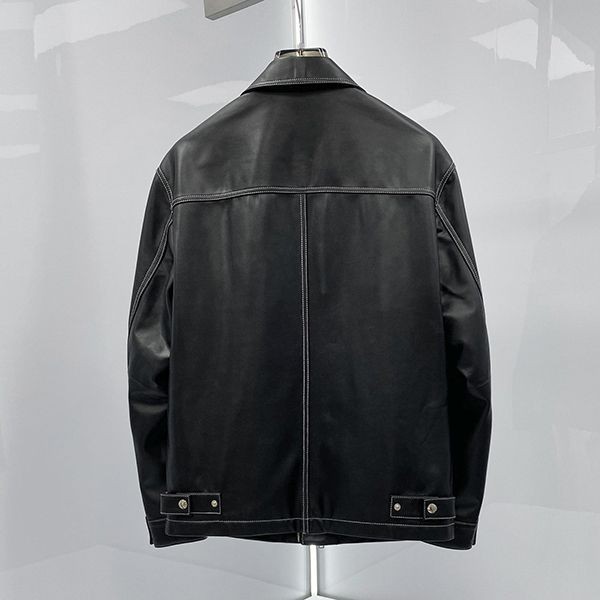 New and super limited edition? Prada lapel men's sheepskin jacket replica pul38594