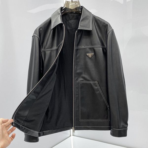 New and super limited edition? Prada lapel men's sheepskin jacket replica pul38594