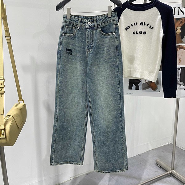 ☆Super popular☆Miu Miu Iconic Denim Jeans Replica myk36519