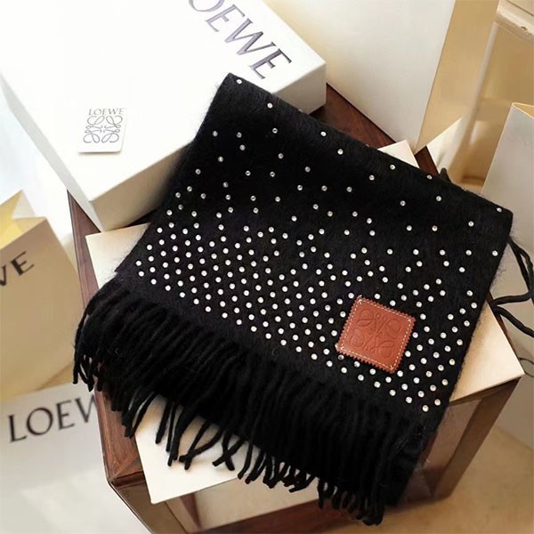 Loewe Anagram Scarf Replica (Wool & Cashmere) lob08771 Loewe Anagram Scarf Replica (Wool & Cashmere) lob08771