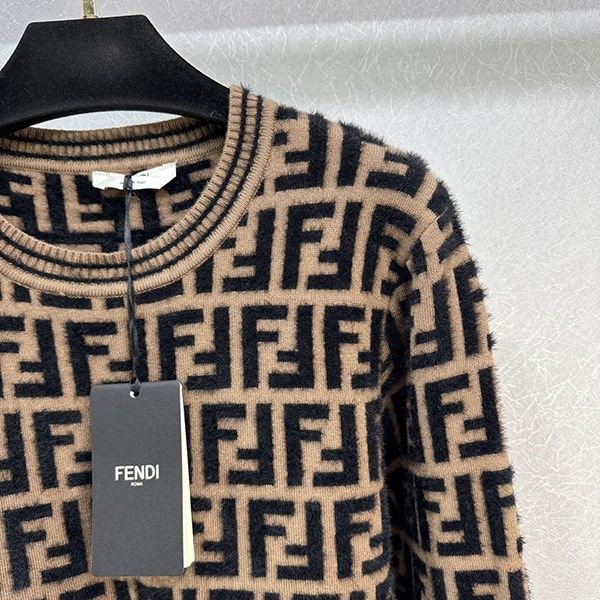Super popular Fendi FF motif crew neck sweater replica fey97793