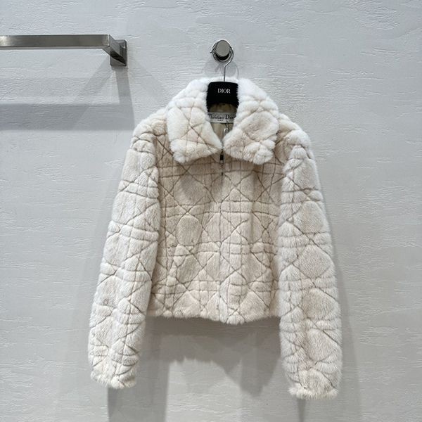 The most popular Dior Cannage mink fur coat replica del23625