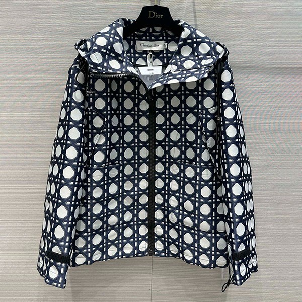 Dior jacquard hooded jacket replica deo41612 Dior jacquard hooded jacket replica deo41612